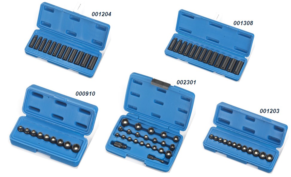 IMPACT SOCKET WITH MAGNETIC SETS WITH BLOWCASE